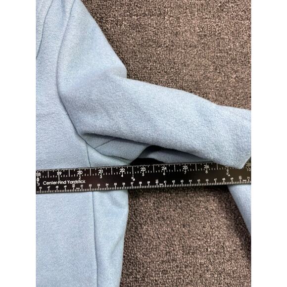 VTG GAP Robin Egg Wool Front Zip Toggle Pea Coat Jacket Size XL Blue - Picture 8 of 9